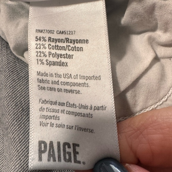 PAIGE Women's Charcoal Verdugo Ultra Skinny Jeans - Picture 4 of 12